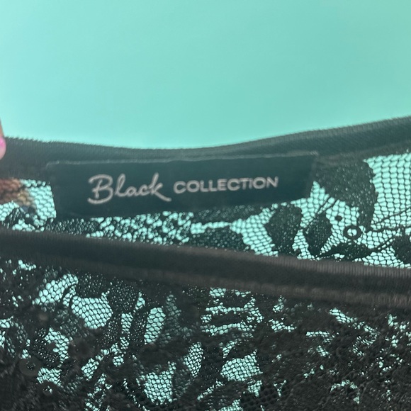 Black Sparkly High Low Semi Formal Dress from the black collection - Picture 3 of 4